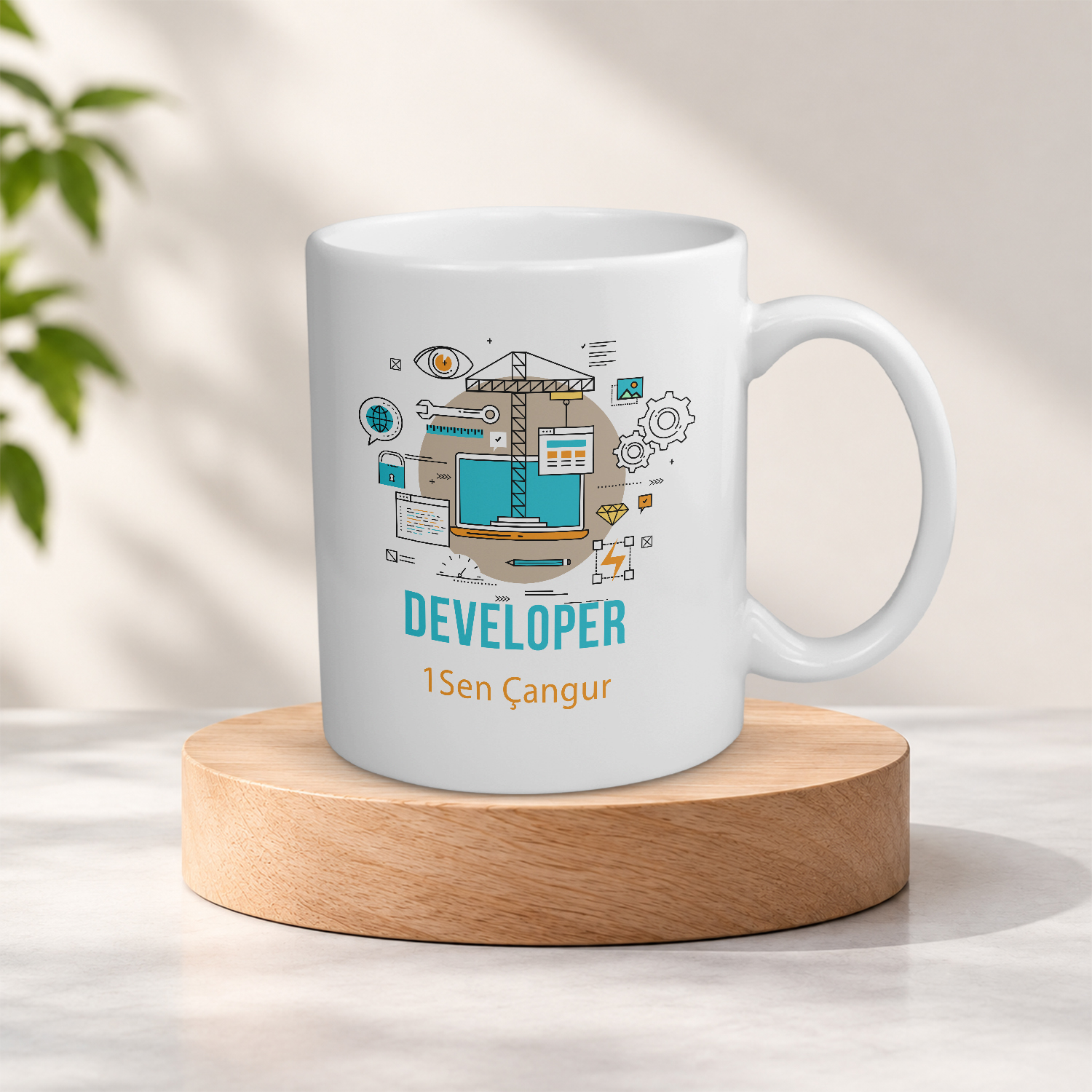 Kişiye Özel İsimli Developer Meslek Kupa Bardak