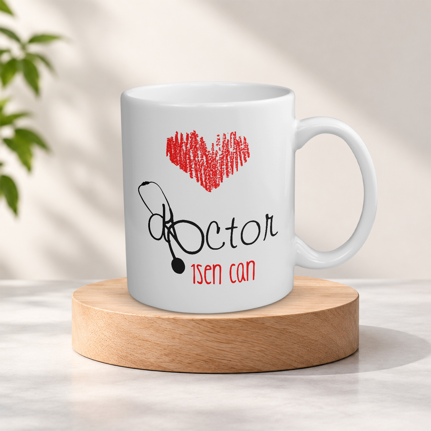 Kişiye Özel İsimli Doktor Meslek Kupa Bardak